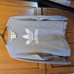 Men's Adidas Gray Crewneck Sweatshirt, Sz M